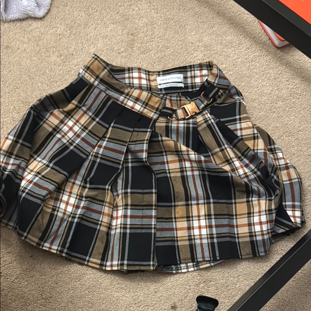 Urban Outfitters Black and White Mini Skater Skirt